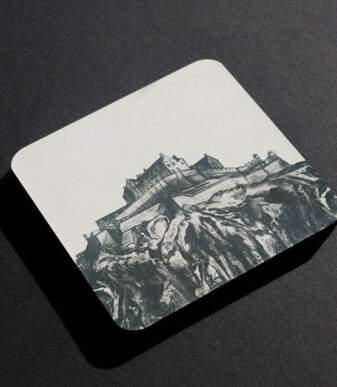EDINBURGH CASTLE SKETCH Scottish Coaster