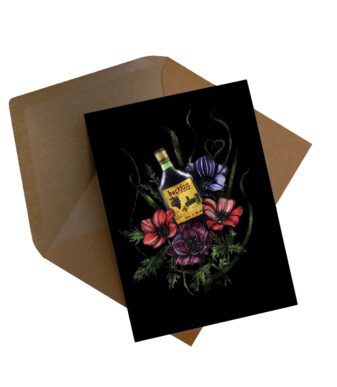 BUCKY Scottish Greetings Card