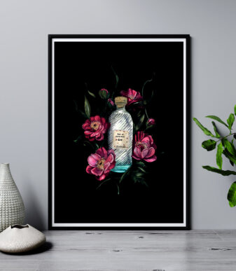 HARRIS GIN Scottish Art Print