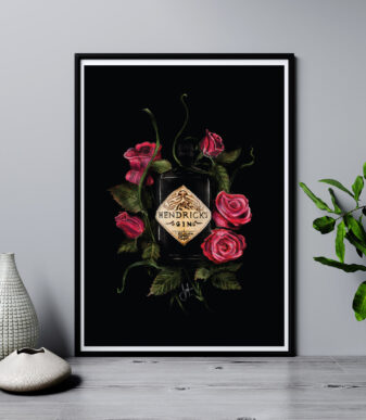 HENDRICKS GIN Scottish Art Print
