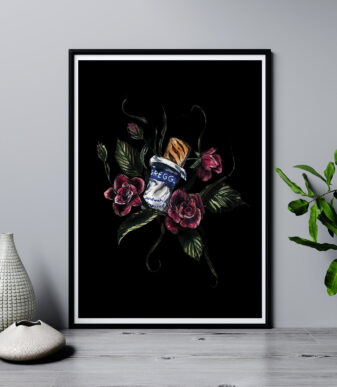 SAUSAGE ROLL Scottish Art Print