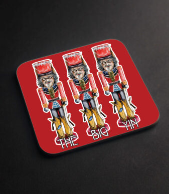 Big Yin Nutcrackers Scottish Christmas Coaster