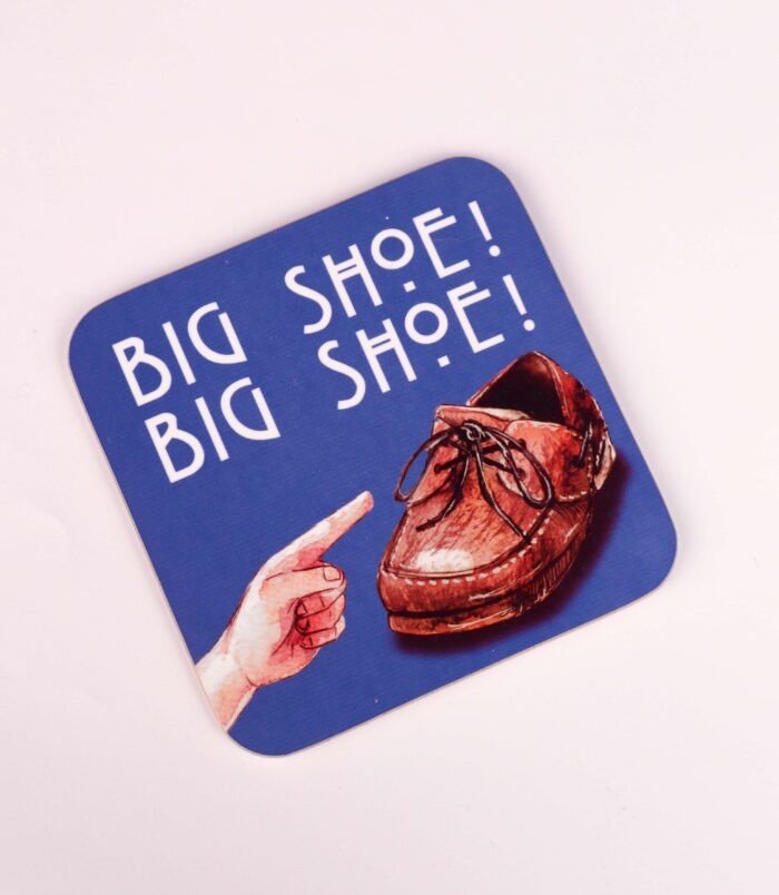 Big Shoe Big Shoe Funny Scottish Coaster by Aff Yer Rocket Scottish Gifts