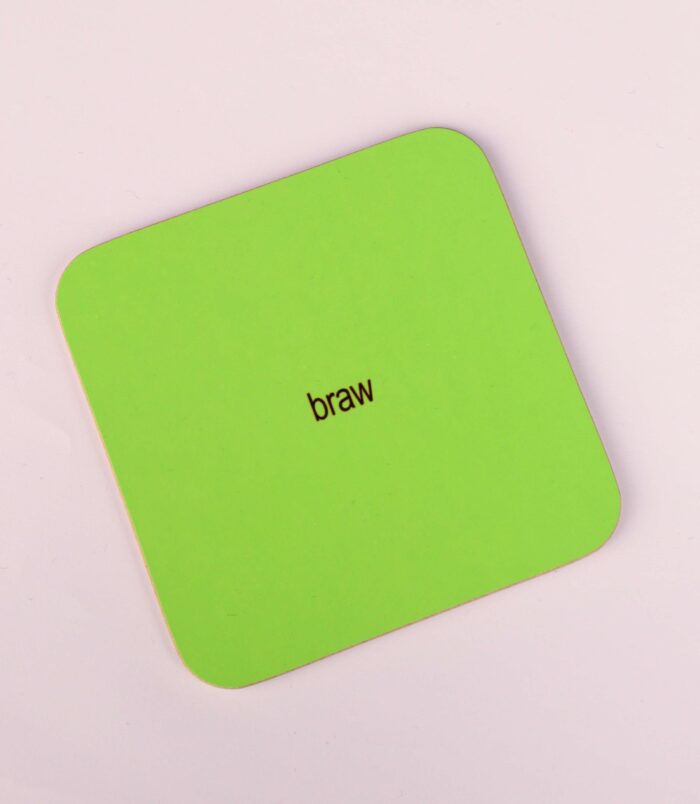 Brat Summer BRAW Scottish Coaster Aff yer Rocket Scottish Gifts