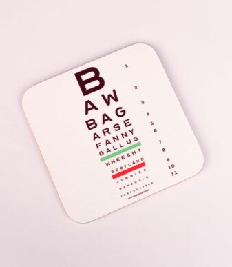 Scottish Eye Test Patter Coaster