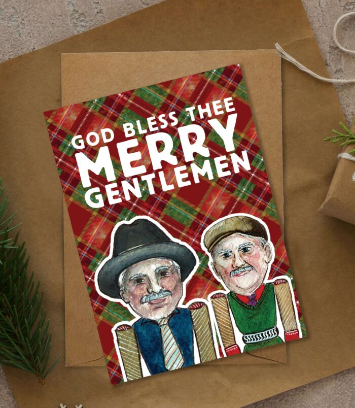 Merry Gentlemen Jack and Victor Still Game Scottish Chrismtas Card Merry Gentlemen Jack and Victor Still Game Scottish Chrismtas Card